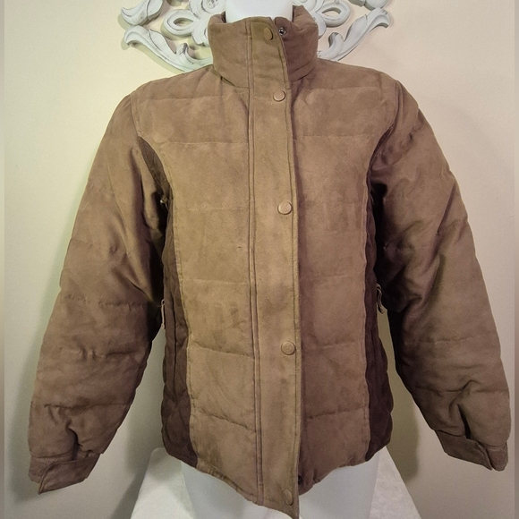 Snow Mountain Down Riding Jacket Outback Trading Company Back Gather With Flap - Picture 2 of 15